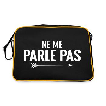 Ne Me Parle Pas - Humour - Sac Retro - noir/or - Dos