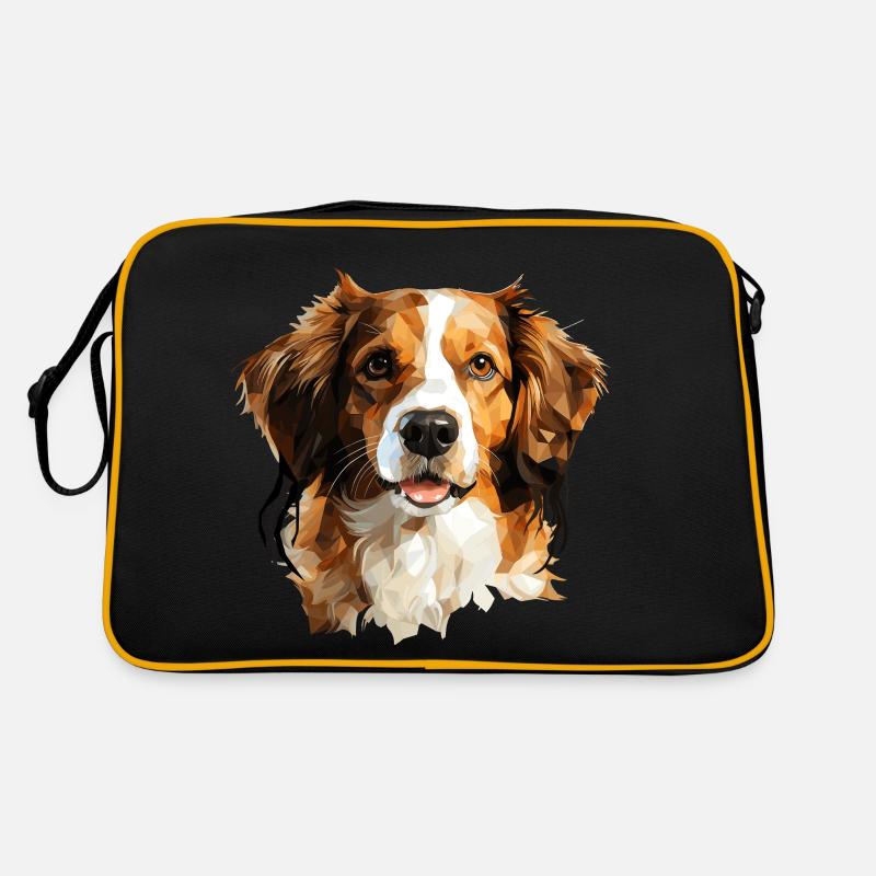Kooikerhondje im Polygon Style Retro Tasche