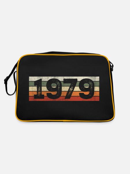 Millésime 1979 Cadeau D’anniversaire Rétro 1979 - Sac Retro - noir/or - Dos