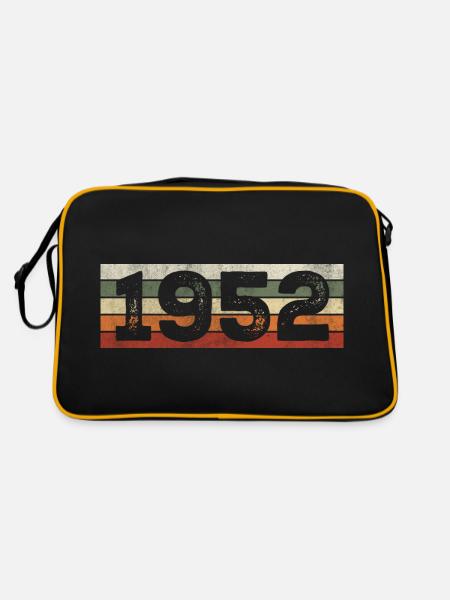 Millésime 1952 Cadeau D’anniversaire Rétro 1952 - Sac Retro - noir/or - Dos