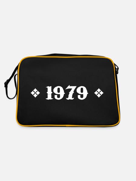 1979 - Cadeau D'anniversaire 1979 Cassique - Sac Retro - noir/or - Dos