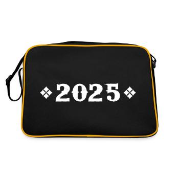 2025 - Geburtstagsgeschenk 2025 Cassique - Retro Tasche - Schwarz/Gold - Hinten