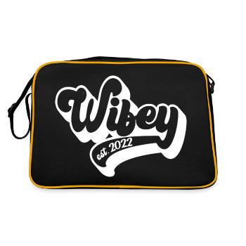 Wifey Est. 2022 Future Mrs., Engagement Party - Retro Bag - black/gold - Back