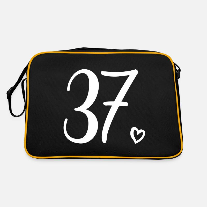 Numéro mignon 37, 37 ans, 37e cadeau d'anniversaire Sac Retro