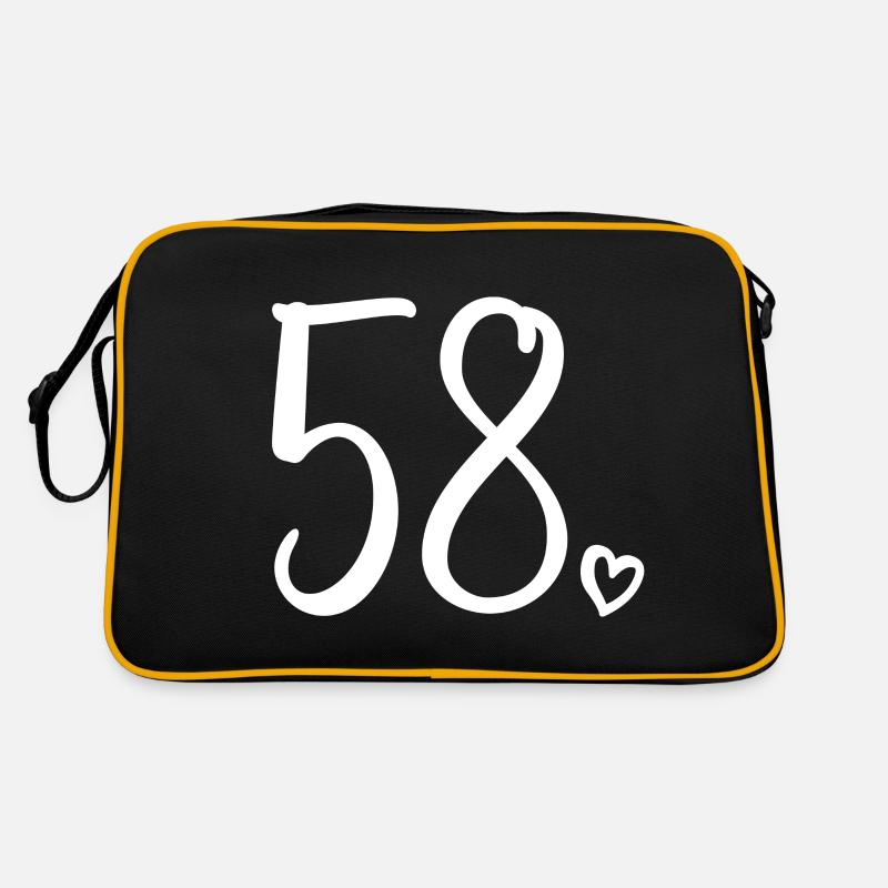 Mignon numéro 58, 58 ans, cadeau de 58e anniversaire Sac Retro