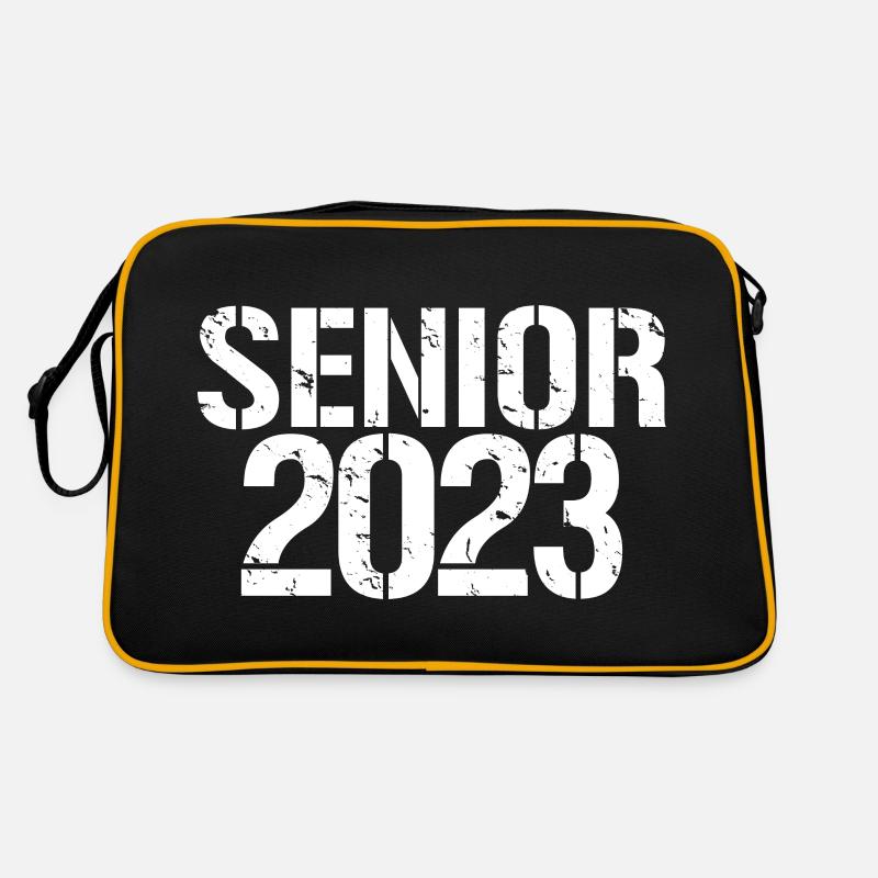 Senior 2023 Distressed Graduation Geschenk Retro Tasche