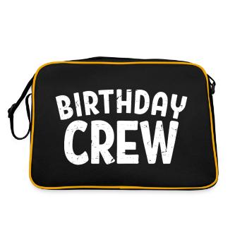 Birthday Crew Matching Group Birthday Party Outfit - Retro Bag - black/gold - Back