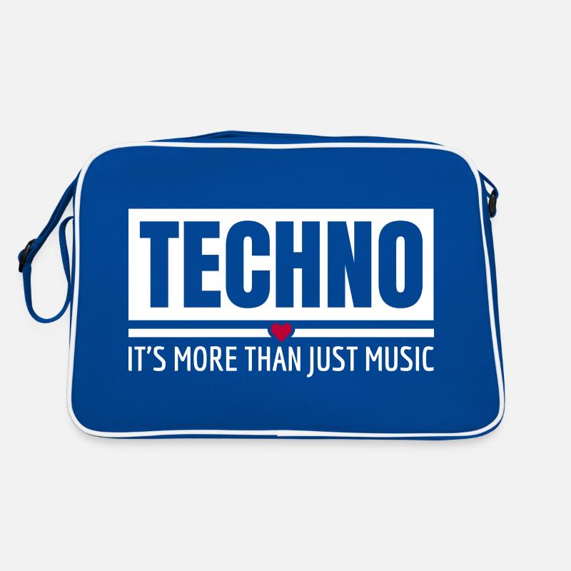 Techno It's More Than Just Music Techno Outfit Retro Bag