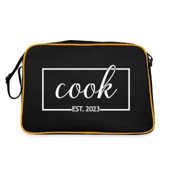 Cook Est. 2023 Graduated Culinary Art Student - Retro Bag - black/gold - Back