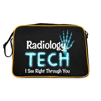 Radiology Tech Humor X-Ray - Retro Bag - black/gold - Back