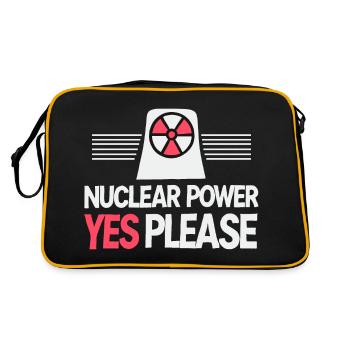 Nuclear Power Yes Please - Pro Clean Energy - Retro Bag - black/gold - Back