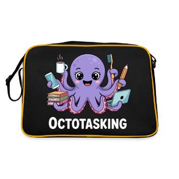 Octotasking Creature in Multitask Mode - Retro Bag - black/gold - Back