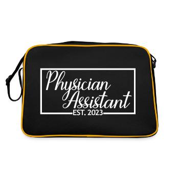 Adjoint au médecin Est. 2023 Futur diplômé de l’AP - Sac Retro - noir/or - Dos