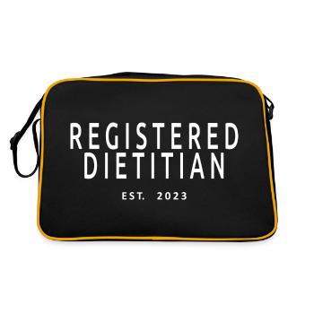 Registered Dietitian Est. 2023 Graduated Dietitian - Retro Bag - black/gold - Back