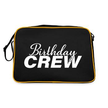 Birthday Crew Matching Group Birthday Party Outfit - Retro Bag - black/gold - Back