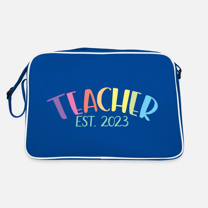 Enseignant Est. 2023 Diplôme d’enseignant Cadeau d’enseignant Sac Retro