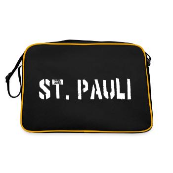 Hamburg St. Pauli - Retro Bag - black/gold - Back
