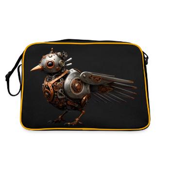 Oiseau Steampunk - Sac Retro - noir/or - Dos