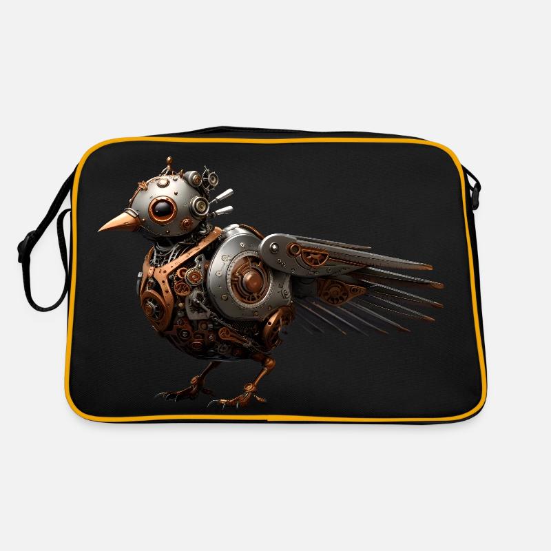 Steampunk Vogel Retro Tasche