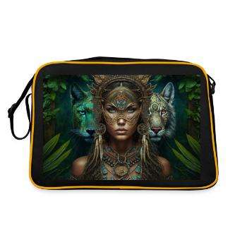 Neo Indian Voodoo Panther Gift - Retro Bag - black/gold - Back