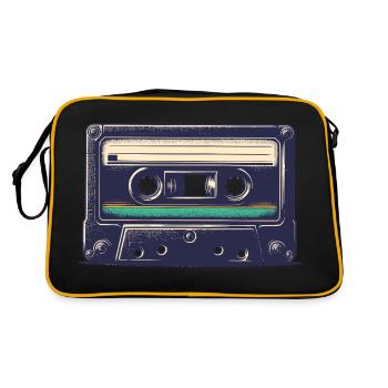 Cassette, cassette vintage - Sac Retro - noir/or - Dos