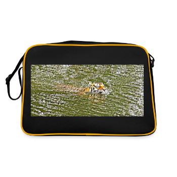 Le bain d'été du tigre - Sac Retro - noir/or - Dos