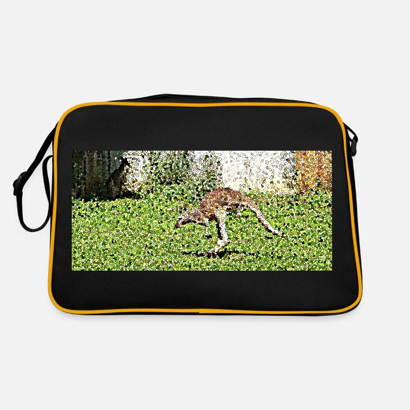 Der große Känguru-Sprung Retro Tasche