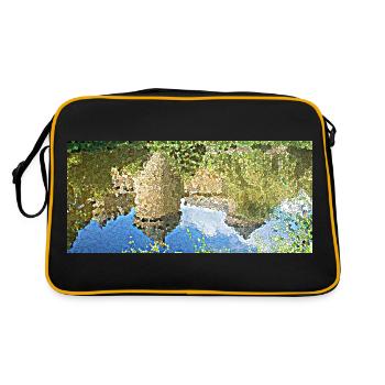 Le château et son reflet - Sac Retro - noir/or - Dos