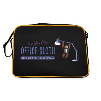 Office Sloth / Office Sloth - Retro Bag - black/gold - Back