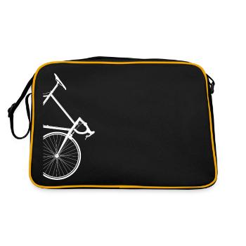 Road Bike Minimal Side Design - Retro Bag - black/gold - Back