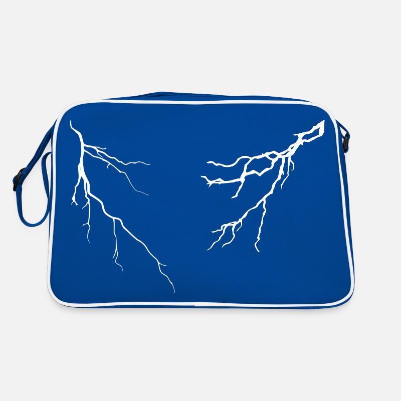 Lightning and thunderstorms Retro Bag