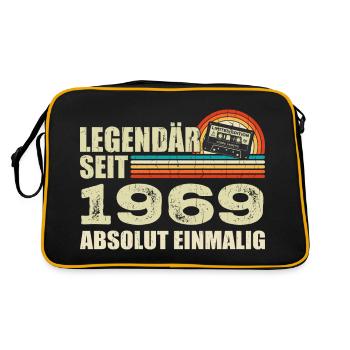 Legendary since 1969 - absolutely unique - Retro Bag - black/gold - Back