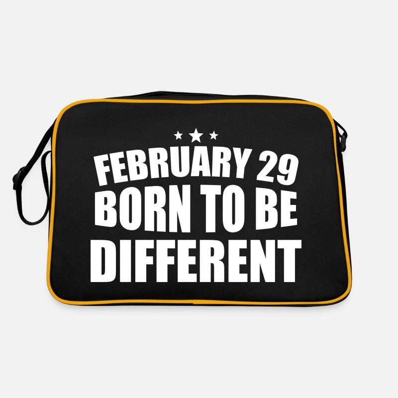 29. Februar Born to be Different 29. Geburtstag Retro Tasche