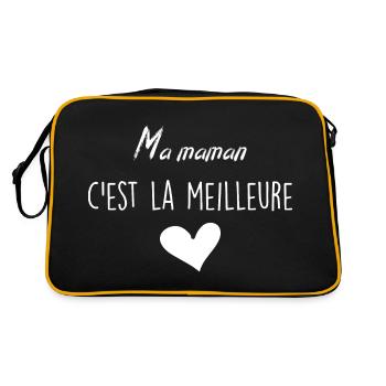 Ma Maman C'est la Meilleure - Sac Retro - noir/or - Dos