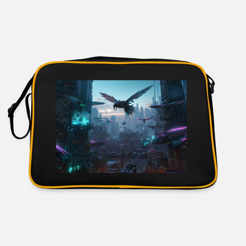 Neon Flock - Retro Bag - black/gold