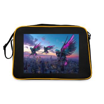 Electric Birds - Retro Bag - black/gold - Back