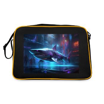 Neon Fins - Retro Bag - black/gold - Back