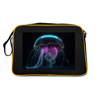 Cyber Jellyfish - Retro Bag - black/gold - Back