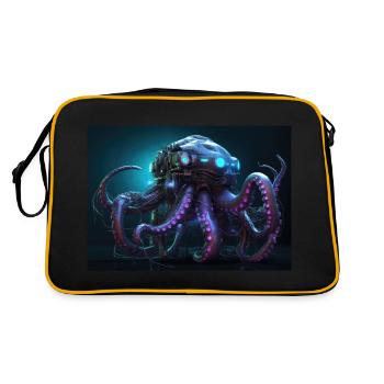 Tentacled Tech - Retro Bag - black/gold - Back