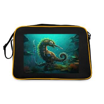 Mechanical Jellyfish - Retro Bag - black/gold - Back