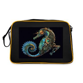 Cybernetic Octopus - Retro Bag - black/gold - Back