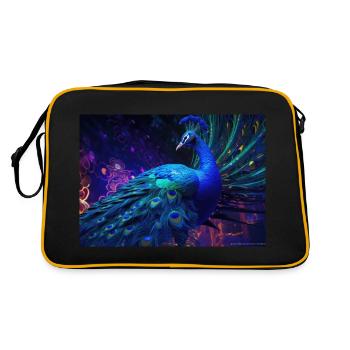 Electric Peacock - Retro Bag - black/gold - Back