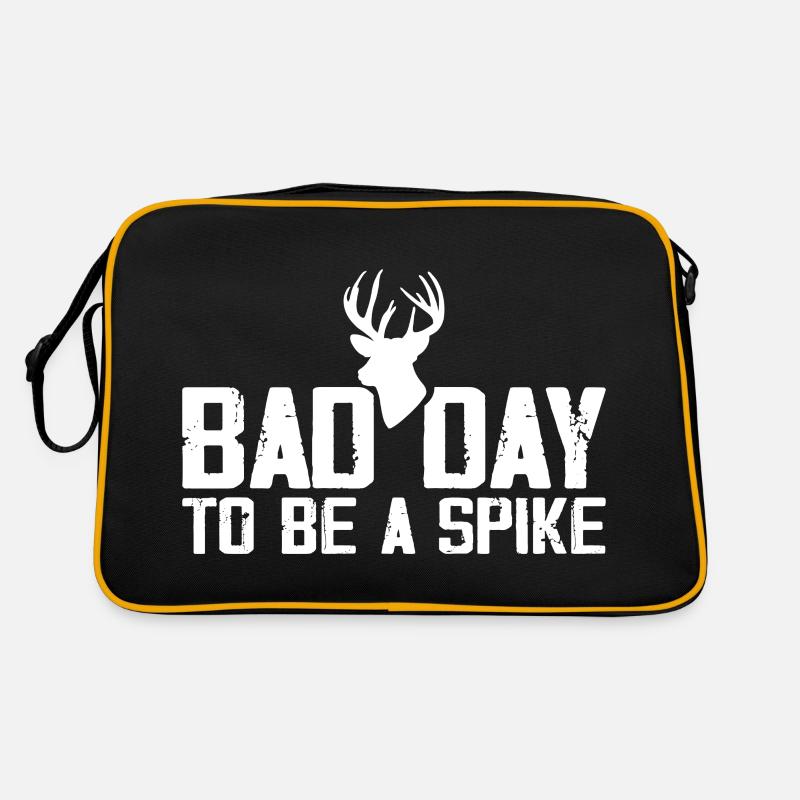 Bad Day to Be a Spike Hunter Hunting Deer Retro Bag