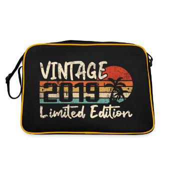 Vintage 2019 Millésime 2019 Cadeau D'anniversaire - Sac Retro - noir/or - Dos
