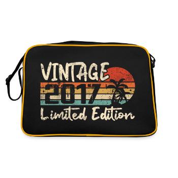 Vintage 2017 Millésime 2017 Cadeau D'anniversaire - Sac Retro - noir/or - Dos