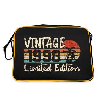 Vintage 1998 Millésime 1998 Cadeau D'anniversaire - Sac Retro - noir/or - Dos