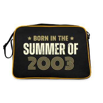Jahrgang 2003 Vintage Geburtstagsgeschenk 2003 - Retro Tasche - Schwarz/Gold - Hinten