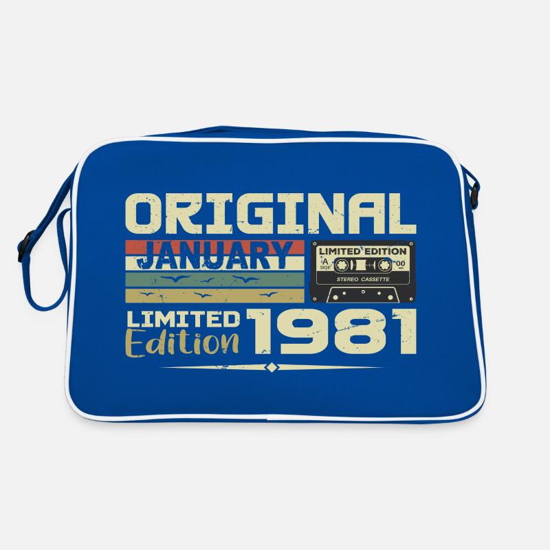 Januar 1981 | Januar 1981 Geburtstagsgeschenk Retro Tasche