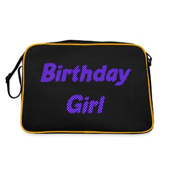 fille d’anniversaire - Sac Retro - noir/or - Dos