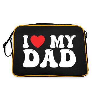 I Love My Dad - Sac Retro - noir/or - Dos